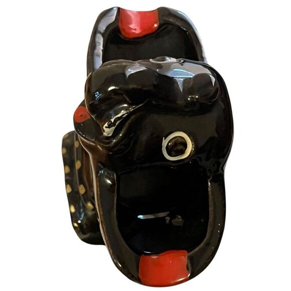 Vintage Black Elephant Ash Tray Made In Japan - Picture 2 of 7